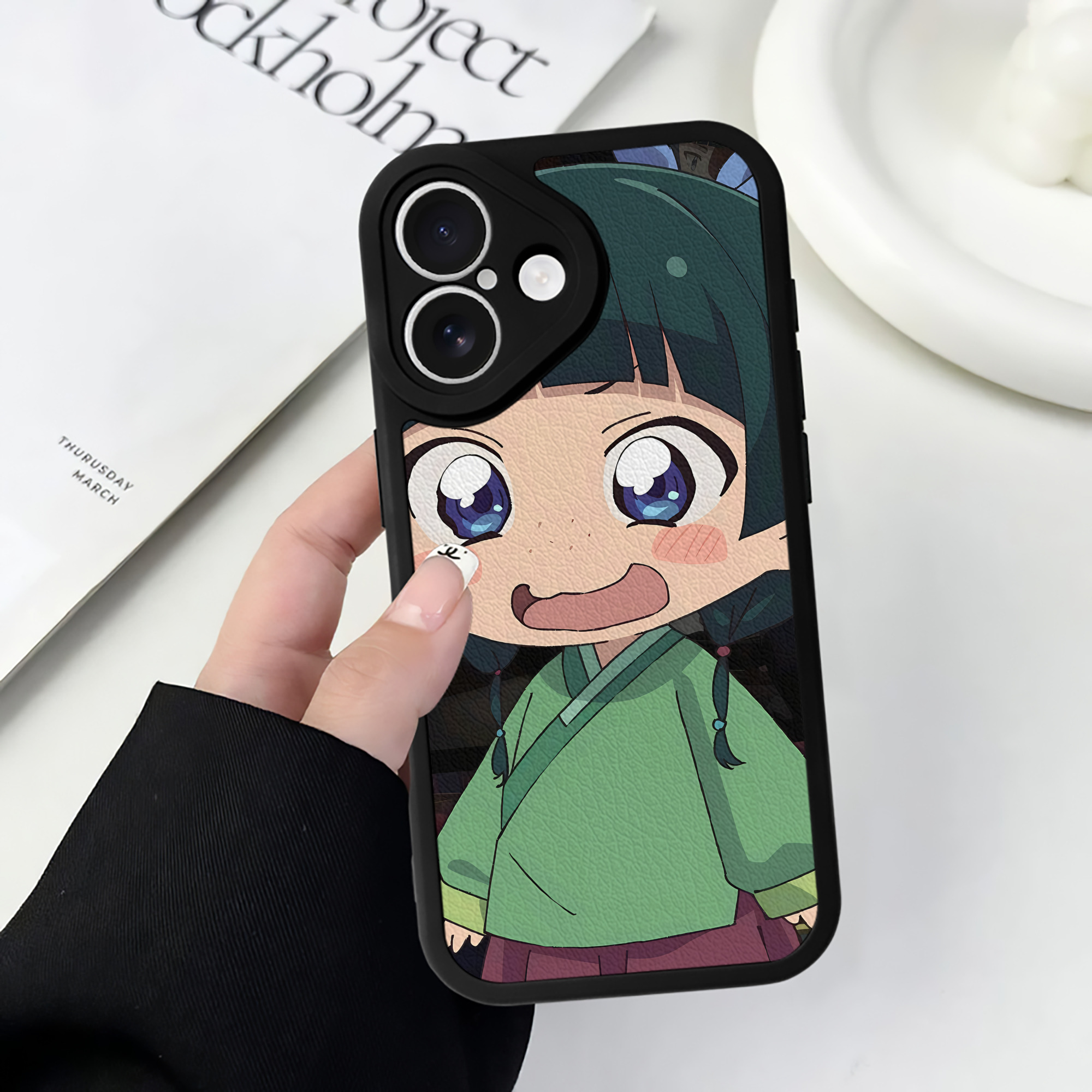 薬屋のひとりごと The Apothecary Diaries 【iPhone 16シリーズ対応】シリコンスマホケース（レザー調） 材質：シリコン